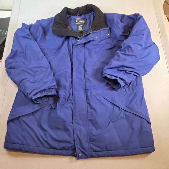L.L.Bean Men’s XL Blue Thinsulate Ultra Insulated Winter Jacket Coat - Picture 1 of 12